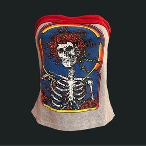 Handmade Grateful Dead tube top. Best fits xs or s.